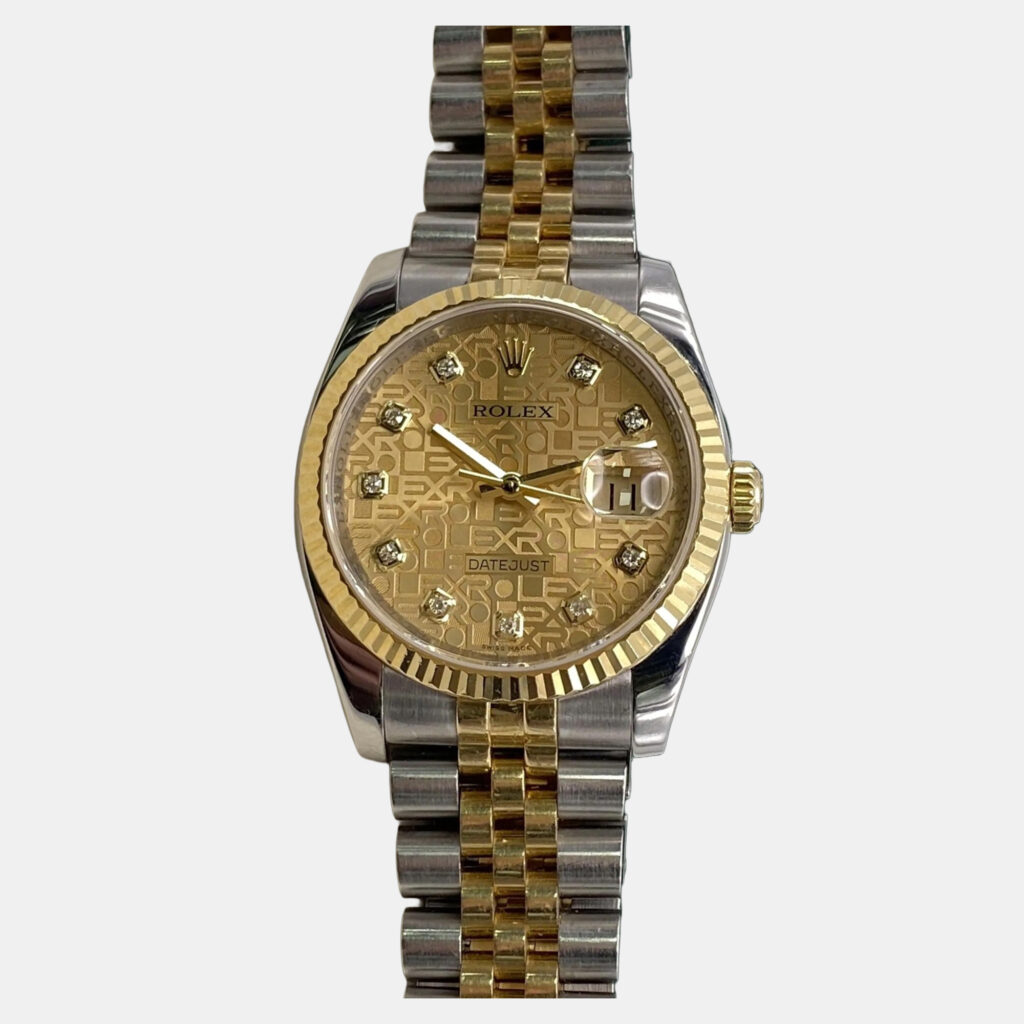 Rolex Datejust 116233 Automatic Diamond Dial Stainless Steel 18k Yellow Gold Men's Wristwatch 36 mm Rolex Datejust 116233 Automatic Diamond Dial Stainless Steel 18k Yellow Gold Men's Wristwatch 36 mm