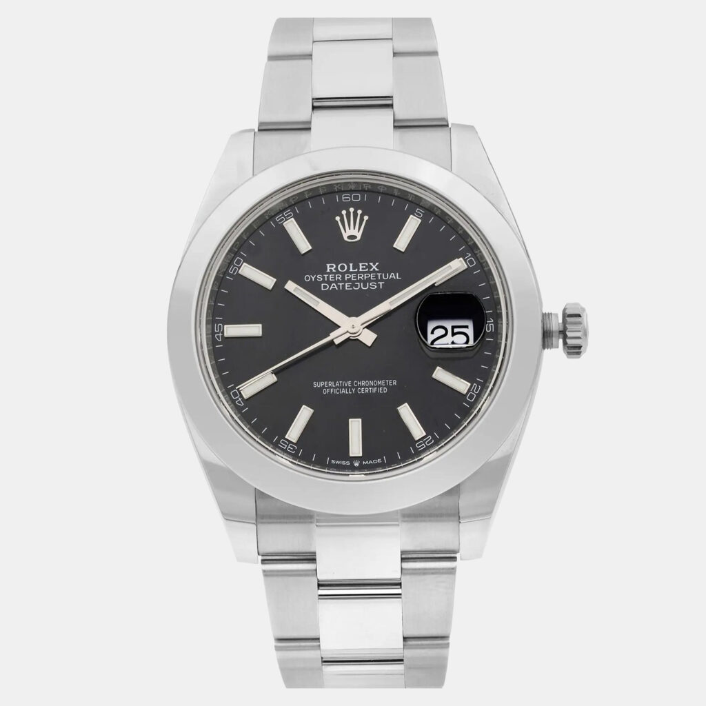 Rolex Datejust 126300 Automatic Black Stick Dial Stainless Steel Men's Wristwatch 41 mm Rolex Datejust 126300 Automatic Black Stick Dial Stainless Steel Men's Wristwatch 41 mm