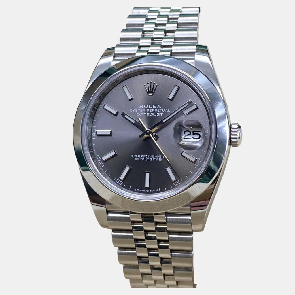 Rolex Datejust 126300 Automatic Rhodium Dial Stainless Steel Men's Wristwatch 41 mm
