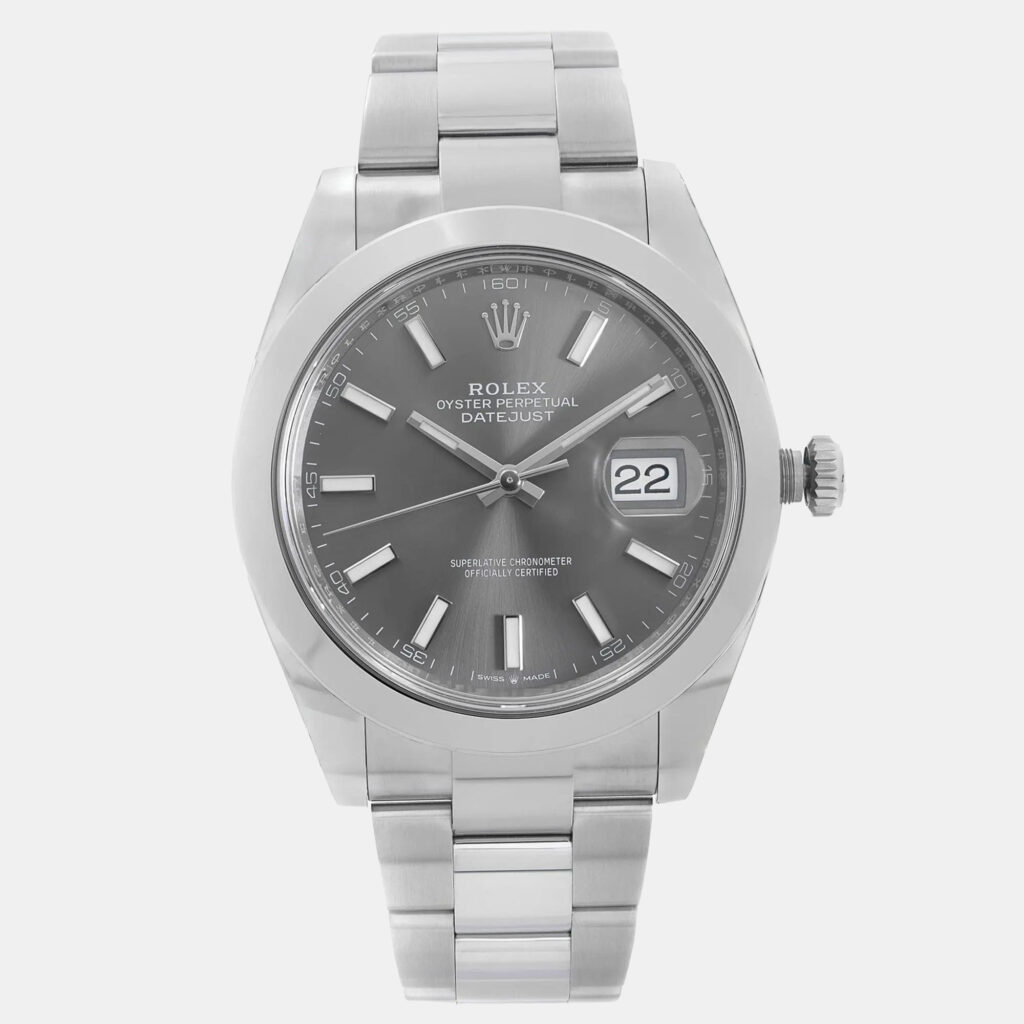 Rolex Datejust 126300 Automatic Rhodium Dial Stainless Steel Men's Wristwatch 41 mm
