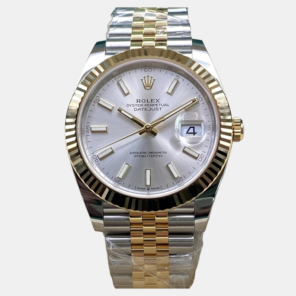 Rolex Datejust 126333 Automatic Silver Dial Yellow Gold Stainless Steel Men's Wristwatch 41mm
