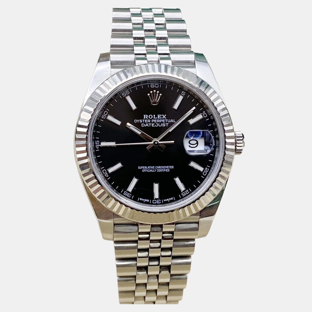 luxury-men-rolex-used-watches-p1246401-003.jpg Rolex Datejust 126334 Automatic Black Dial Stainless Steel Men's Wristwatch 41mm