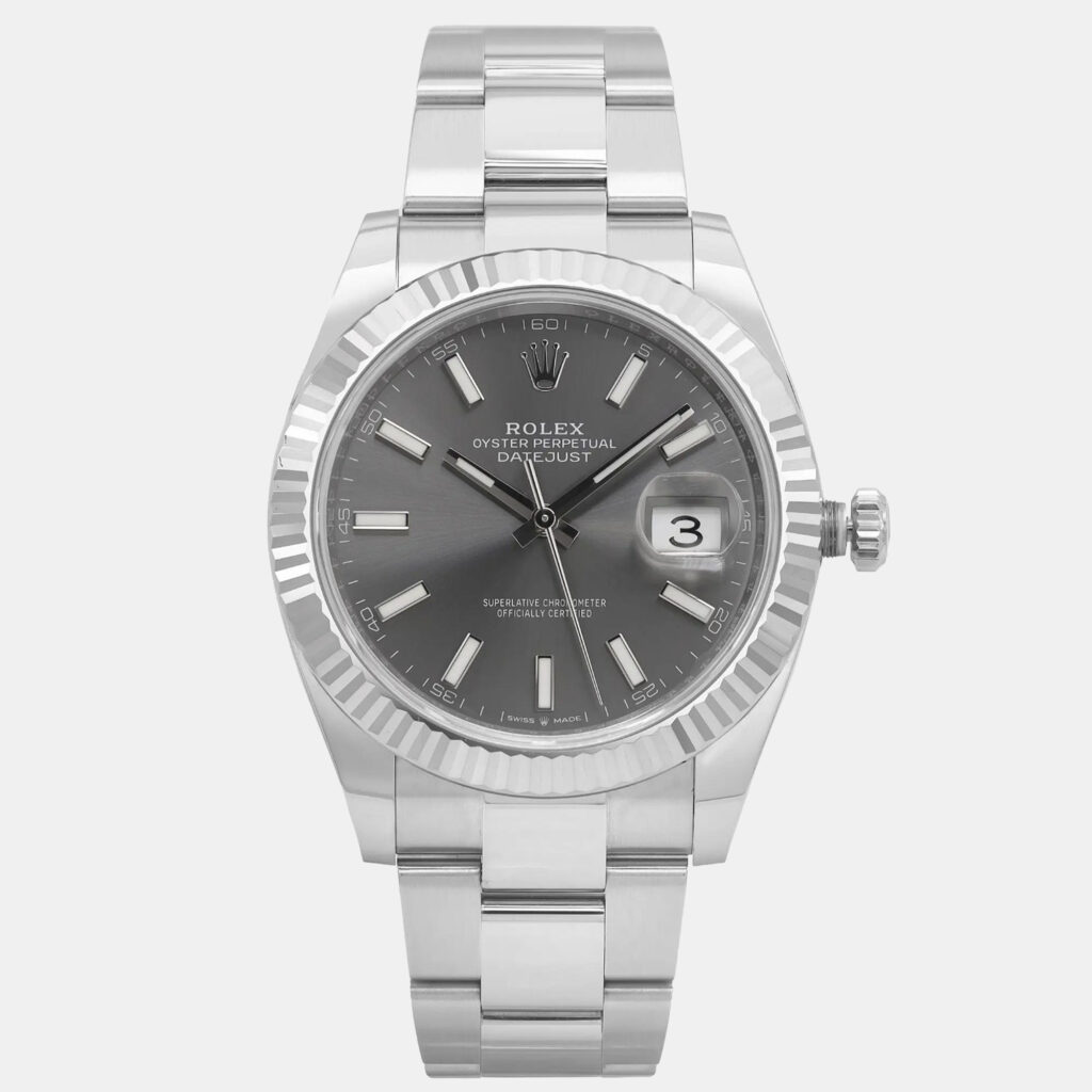 Rolex Datejust 126334 Rhodium Dial Stainless Steel 18k White Gold Men's Wristwatch 41mm Rolex Datejust 126334 Rhodium Dial Stainless Steel 18k White Gold Men's Wristwatch 41mm