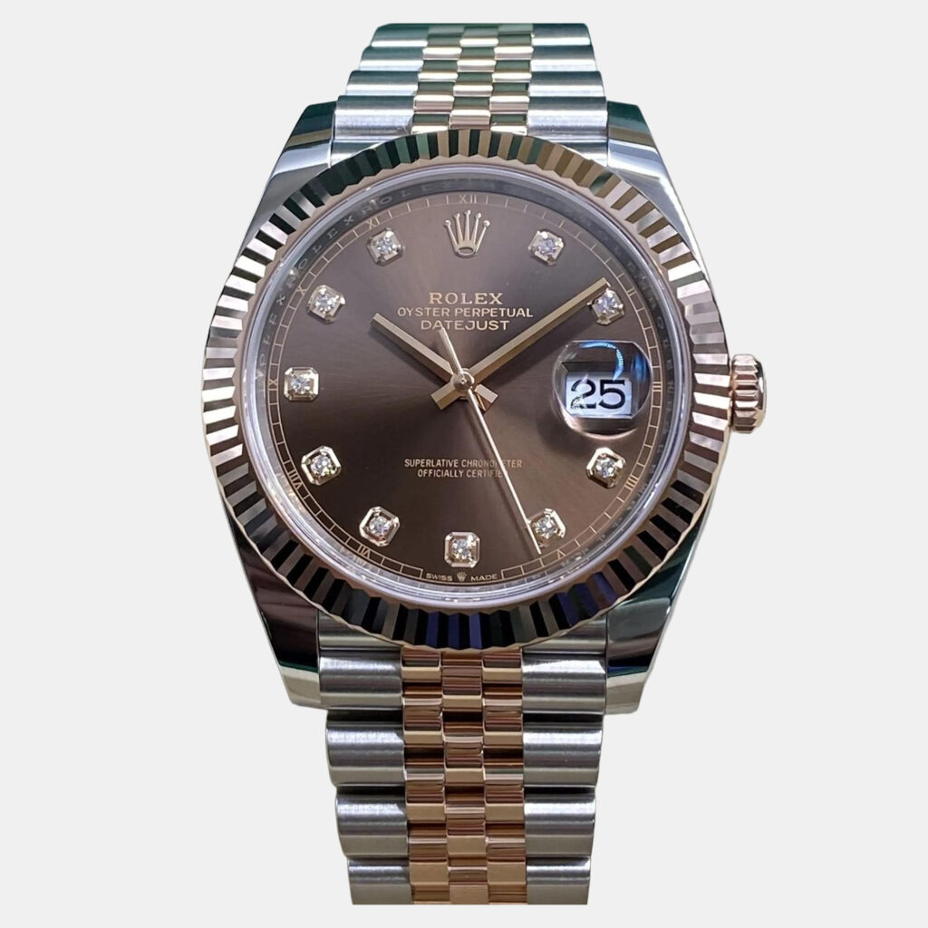 Rolex Datejust 41 126331 Automatic Chocolate Diamond Dial Stainless Steel 18k Rose Gold Men's Wristwatch 41mm Rolex Datejust 41 126331 Automatic Chocolate Diamond Dial Stainless Steel 18k Rose Gold Men's Wristwatch 41mm