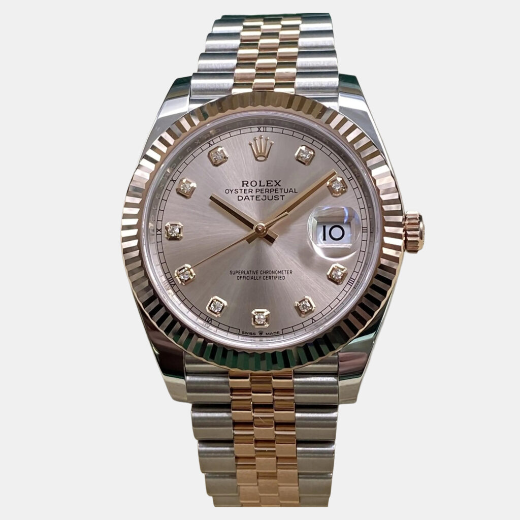 luxury-men-rolex-used-watches-p1246416-011-1.jpg Rolex Datejust 41 126331 Automatic Sundust Dial Stainless Steel 18k Everose Gold Men's Wristwatch 41mm