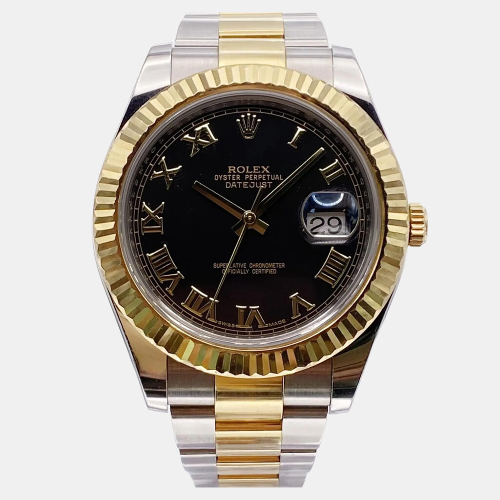 Rolex Datejust II 116333 Automatic Black Dial Stainless Steel 18k Yellow Gold Men's Wristwatch 41mm Rolex Datejust II 116333 Automatic Black Dial Stainless Steel 18k Yellow Gold Men's Wristwatch 41mm