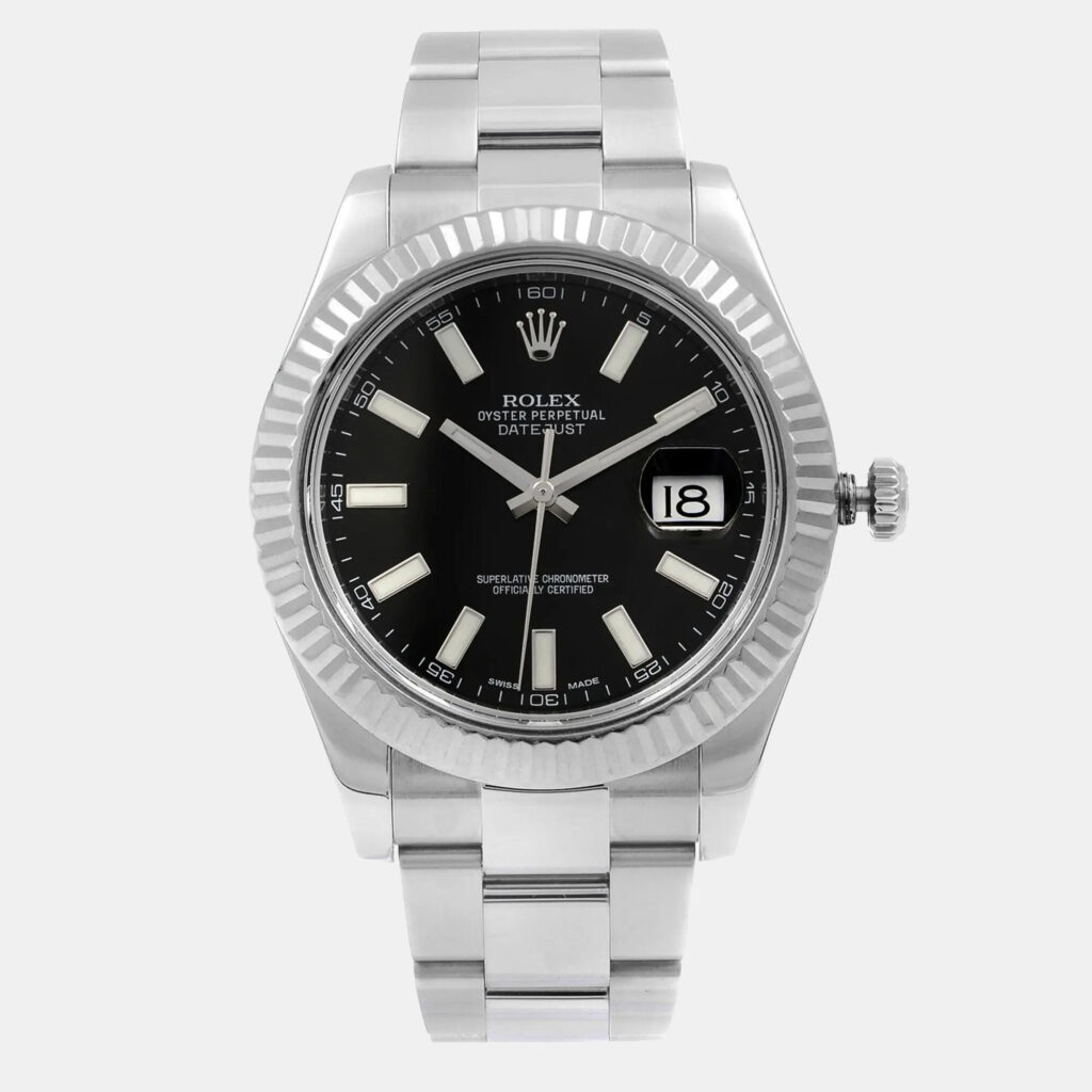 Rolex Datejust II 116334 Automatic Black Dial 18k White Gold Stainless Steel Men's Wristwatch 41mm Rolex Datejust II 116334 Automatic Black Dial 18k White Gold Stainless Steel Men's Wristwatch 41mm