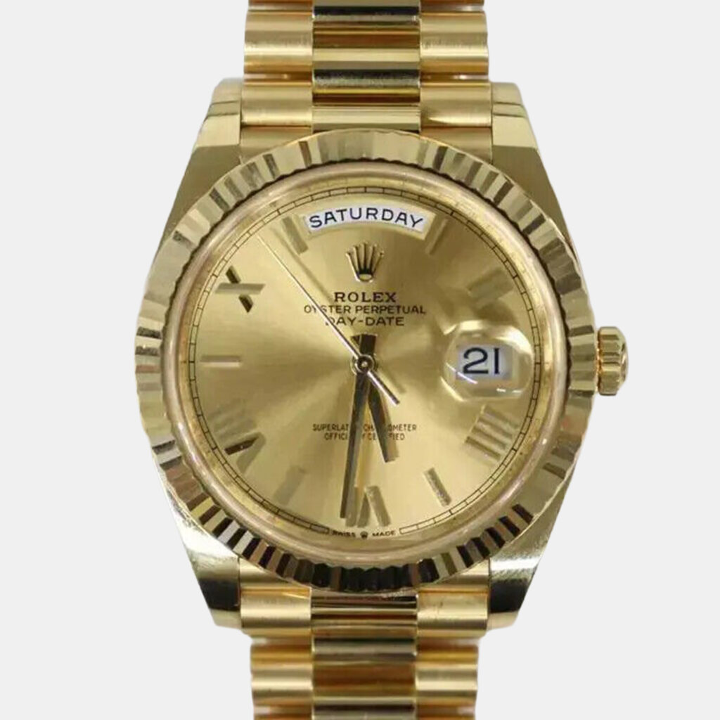 Rolex Day-Date 228238 Automatic Champagne Roman Dial Yellow Gold Men's Wristwatch 40mm Rolex Day-Date 228238 Automatic Champagne Roman Dial Yellow Gold Men's Wristwatch 40mm