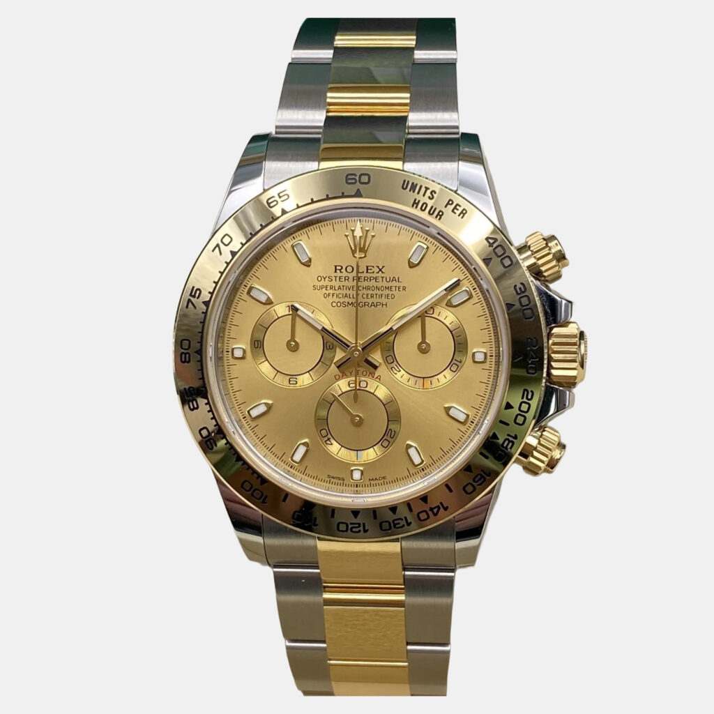 luxury-men-rolex-used-watches-p1246456-004-1.jpg Rolex Cosmograph Daytona 116503 Automatic Chronograph Champagne Dial Stainless Steel 18k Yellow Gold Men's Wristwatch 40mm
