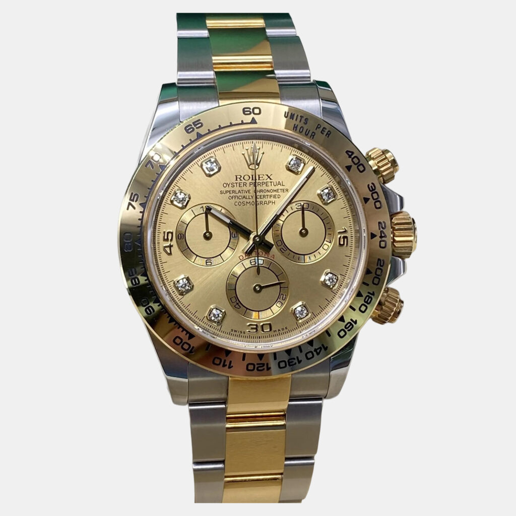 Rolex Cosmograph Daytona 116503 Automatic Chronograph Champagne Diamond Dial Stainless Steel Yellow Gold Men's Wristwatch 40mm Rolex Cosmograph Daytona 116503 Automatic Chronograph Champagne Diamond Dial Stainless Steel Yellow Gold Men's Wristwatch 40mm