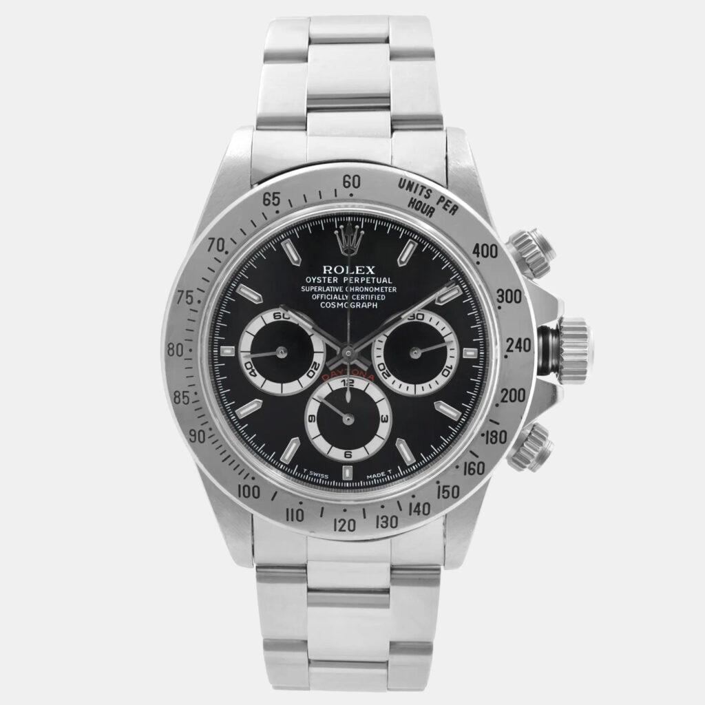 luxury-men-rolex-used-watches-p1246462-004-1.jpg Rolex Cosmograph Daytona 16520 Automatic Chronograph Black Dial Stainless Steel Men's Wristwatch 40mm