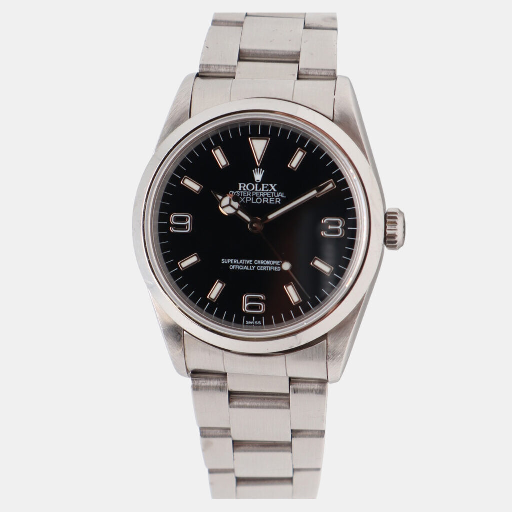 Rolex Explorer 14270 Automatic Black Dial Stainless Steel Men's Wristwatch 36mm Rolex Explorer 14270 Automatic Black Dial Stainless Steel Men's Wristwatch 36mm
