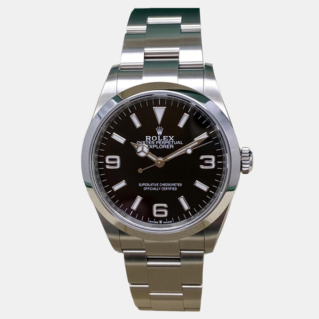 Rolex Explorer 124270 Automatic Black Dial Stainless Steel Men's Wristwatch 36mm