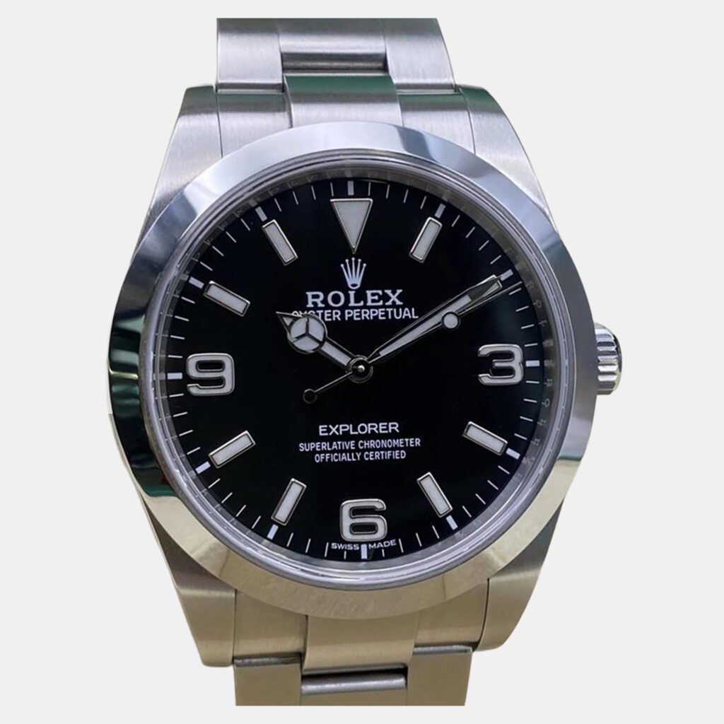 Rolex Explorer 214270 Automatic Black Dial Stainless Steel Men's Wristwatch 39mm Rolex Explorer 214270 Automatic Black Dial Stainless Steel Men's Wristwatch 39mm