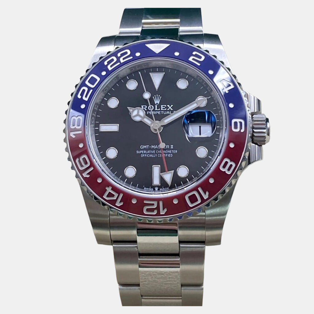 luxury-men-rolex-used-watches-p1247479-001-1.jpg Rolex GMT-Master II 126710BLRO Pepsi Automatic Black Dial Stainless Steel Men's Wristwatch 40mm