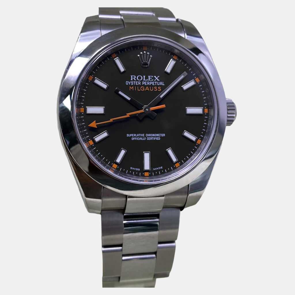 Rolex Milgauss 116400 Automatic Black Dial Stainless Steel Men's Wristwatch 40mm