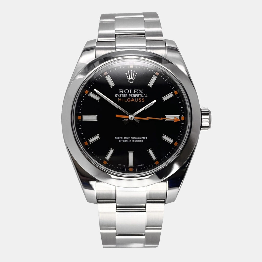 Rolex Milgauss 116400 Automatic Black Dial Stainless Steel Men's Wristwatch 40mm
