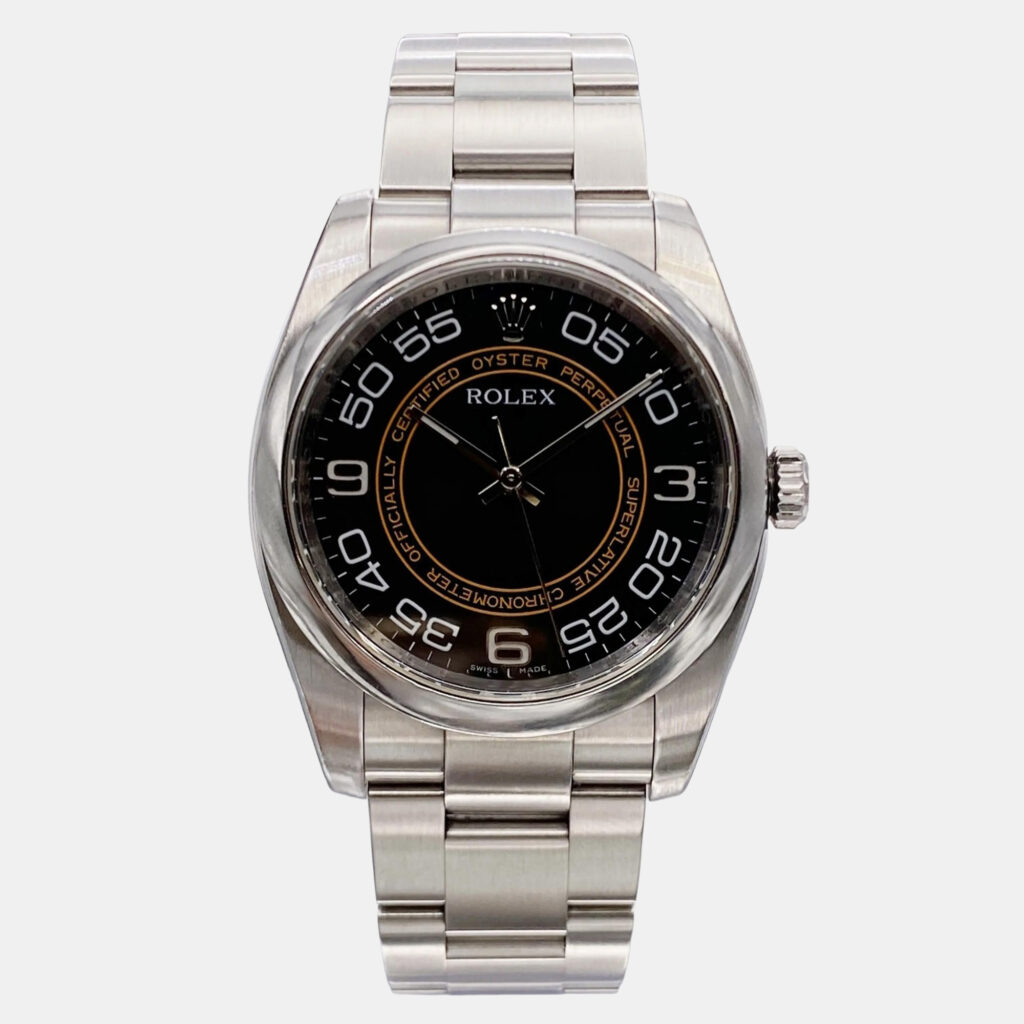 Rolex Oyster Perpetual 116000 Automatic Black Dial Stainless Steel Men's Wristwatch 36 mm Rolex Oyster Perpetual 116000 Automatic Black Dial Stainless Steel Men's Wristwatch 36 mm