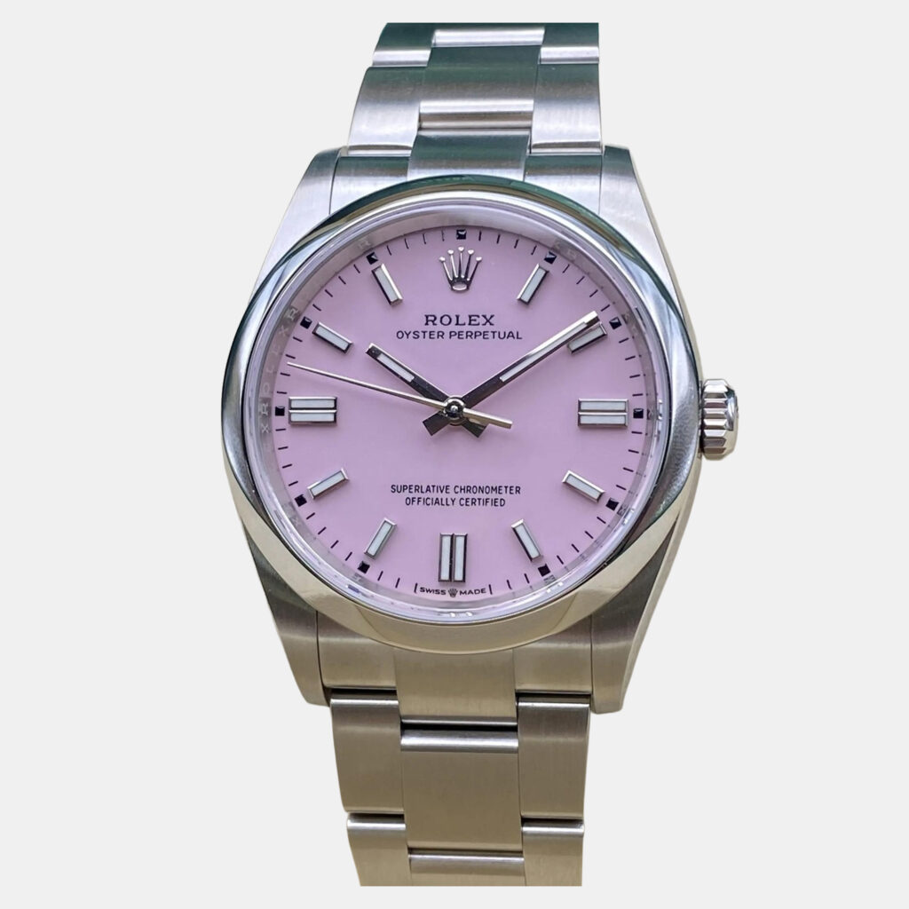 Rolex Oyster Perpetual 126000 Automatic Pink Dial Stainless Steel Men's Wristwatch 36 mm Rolex Oyster Perpetual 126000 Automatic Pink Dial Stainless Steel Men's Wristwatch 36 mm