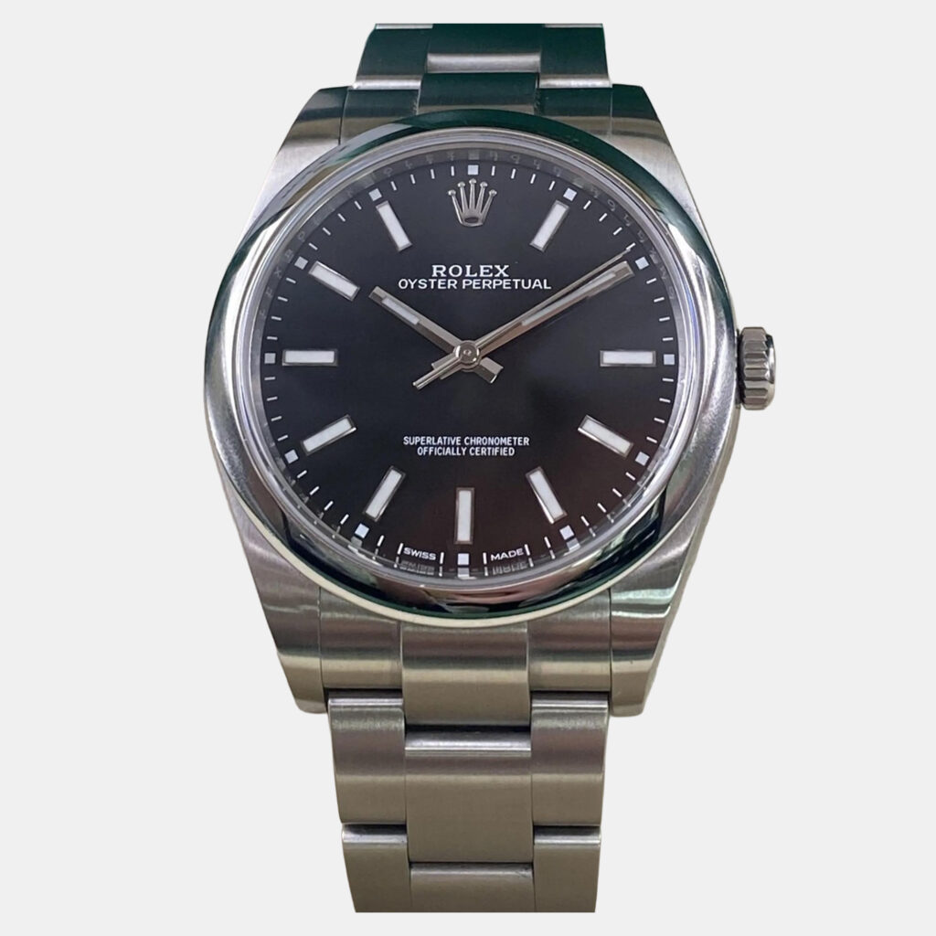 Rolex Oyster Perpetual 114300 Automatic Black Dial Stainless Steel Men's Wristwatch 39 mm Rolex Oyster Perpetual 114300 Automatic Black Dial Stainless Steel Men's Wristwatch 39 mm