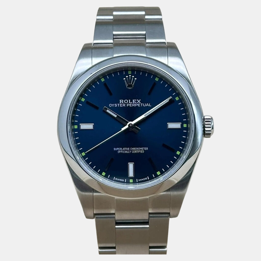 Rolex Oyster Perpetual 114300 Automatic Blue Dial Stainless Steel Men's Wristwatch 39 mm Rolex Oyster Perpetual 114300 Automatic Blue Dial Stainless Steel Men's Wristwatch 39 mm