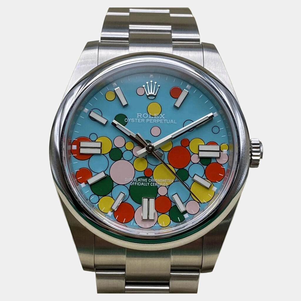 luxury-men-rolex-used-watches-p1247506-009.jpg Rolex Oyster Perpetual 124300 Automatic Celebration Dial Stainless Steel Men's Wristwatch 41 mm