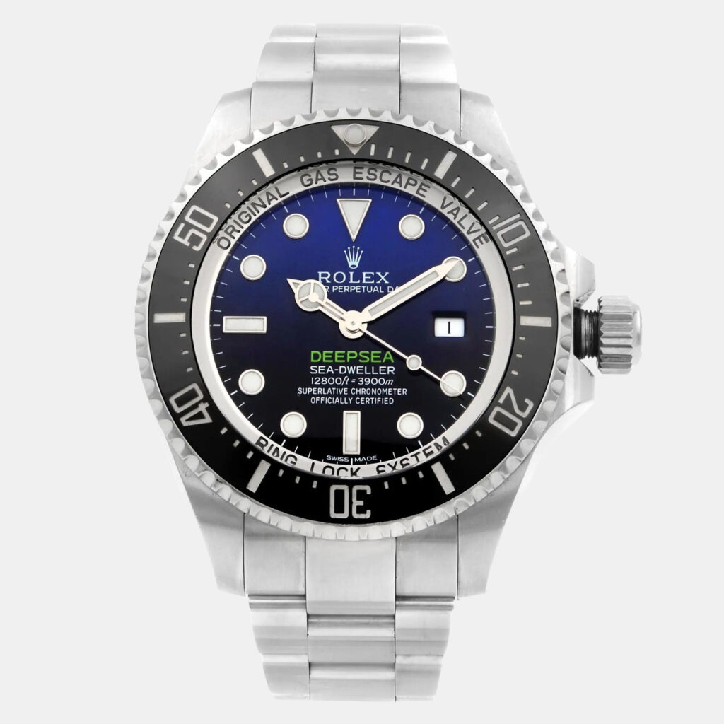 Rolex Sea-Dweller Deepsea 116660 Automatic Blue Black Dial Stainless Steel Men's Wristwatch 44mm