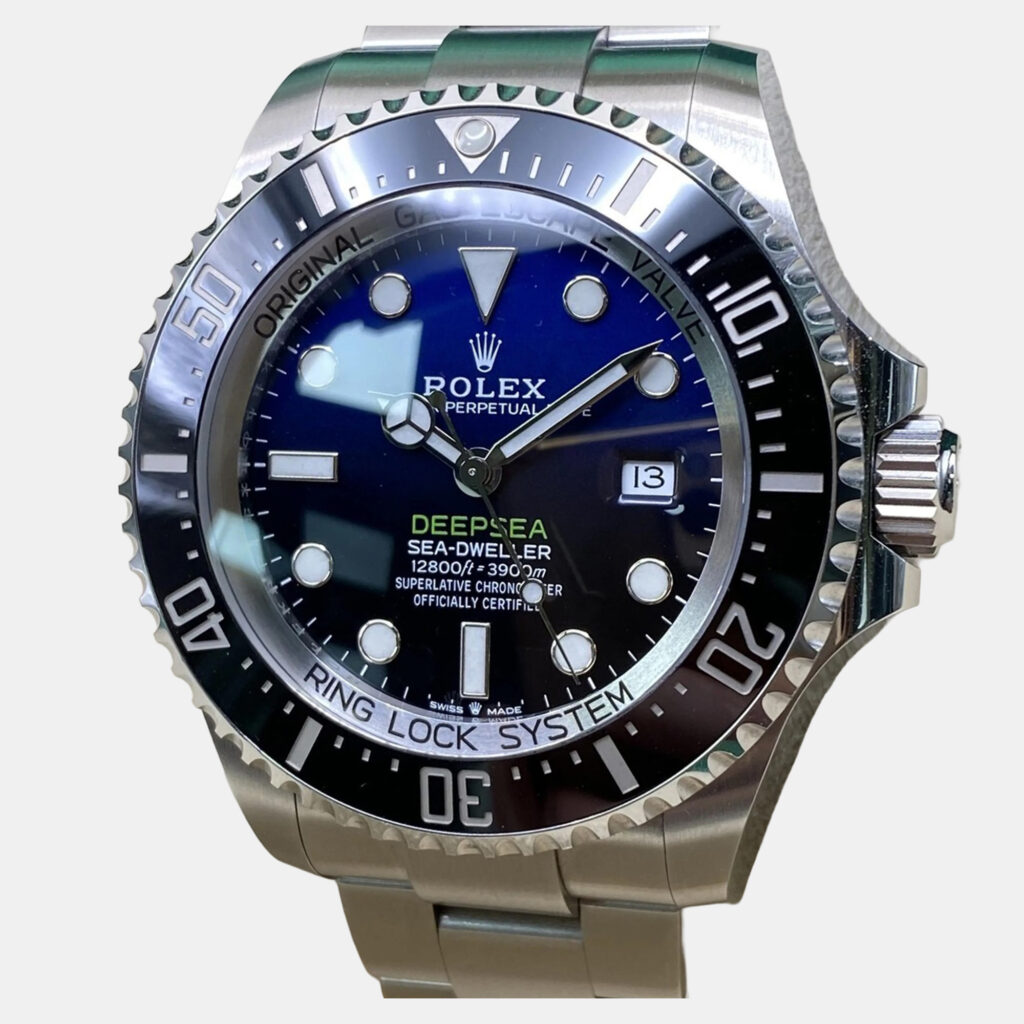 Rolex Sea-Dweller Deepsea 126660 Automatic Blue Black Dial Stainless Steel Men's Wristwatch 44mm