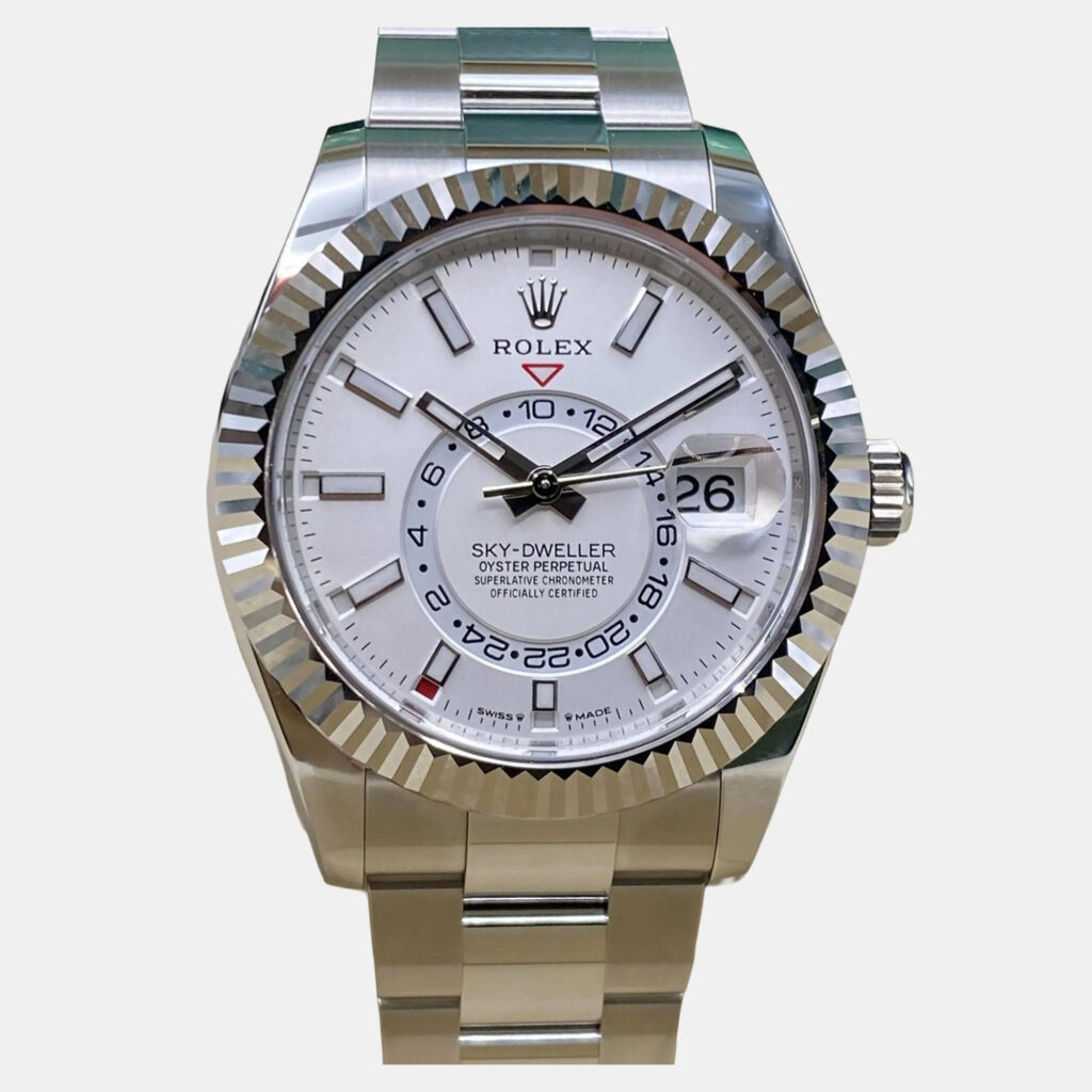 Rolex Sky-Dweller 336934 Automatic White Dial White Gold Stainless Steel Men's Wristwatch 42mm Rolex Sky-Dweller 336934 Automatic White Dial White Gold Stainless Steel Men's Wristwatch 42mm