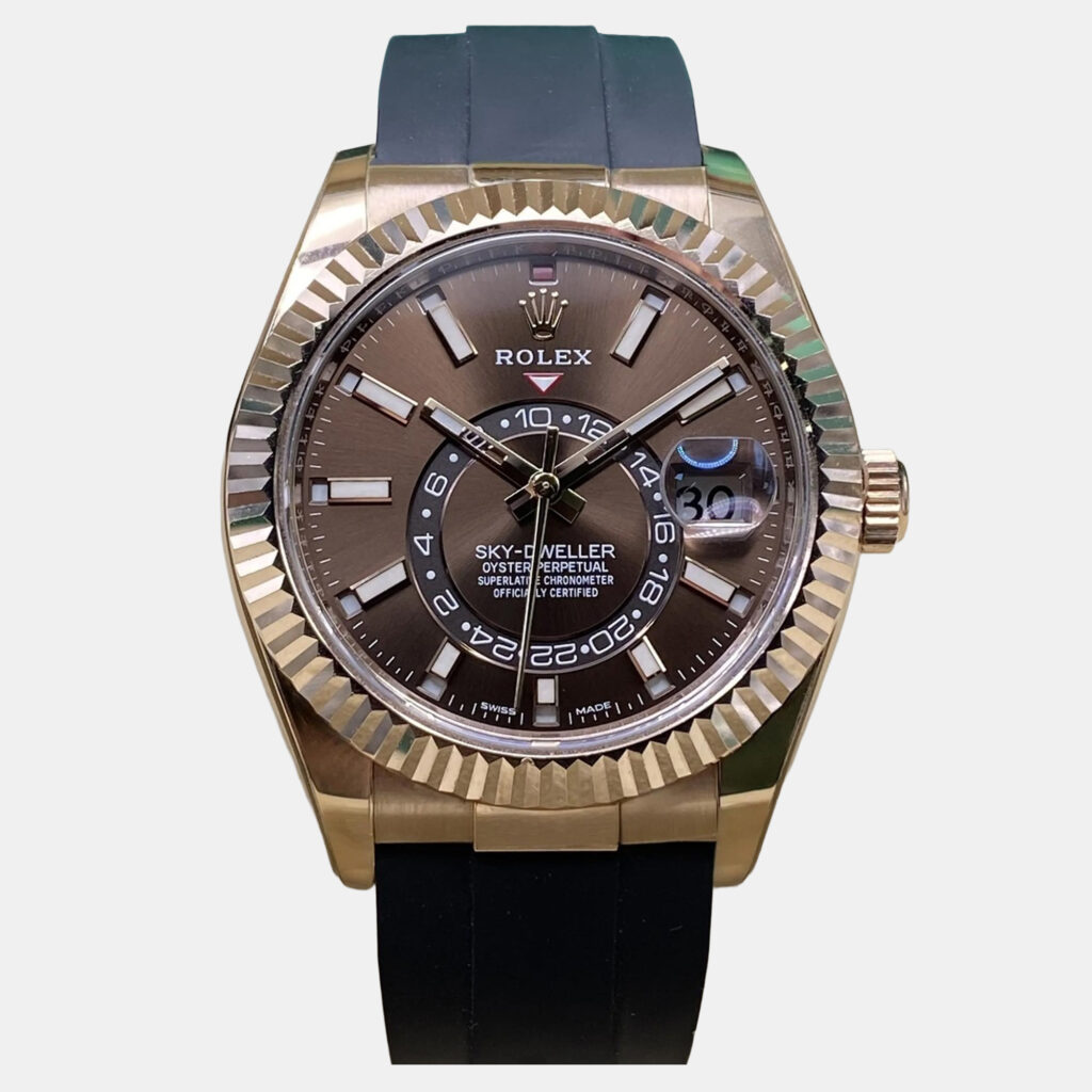 Rolex Sky-Dweller 326235 Automatic Chocolate Dial Rose Gold Men's Wristwatch 42mm Rolex Sky-Dweller 326235 Automatic Chocolate Dial Rose Gold Men's Wristwatch 42mm
