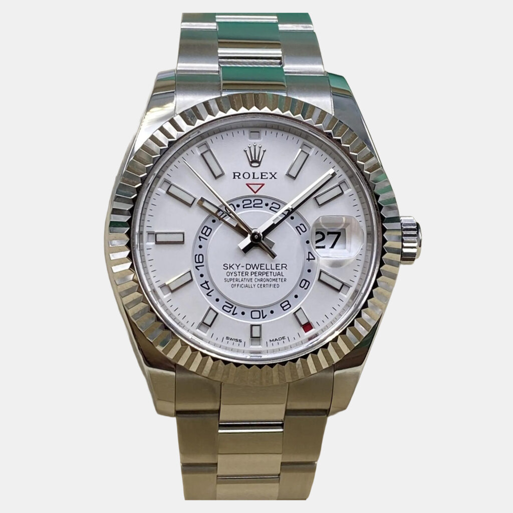Rolex Sky-Dweller 326934 Automatic White Dial Stainless Steel 18k White Gold Men's Wristwatch 42mm Rolex Sky-Dweller 326934 Automatic White Dial Stainless Steel 18k White Gold Men's Wristwatch 42mm