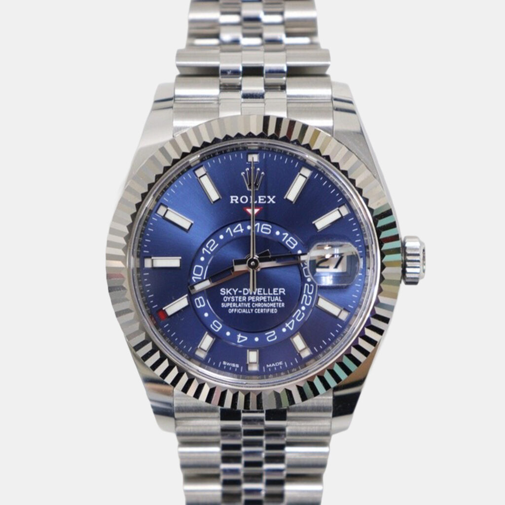 Rolex Sky-Dweller 326934 Automatic Blue Dial Stainless Steel 18k White Gold Men's Wristwatch 42mm Rolex Sky-Dweller 326934 Automatic Blue Dial Stainless Steel 18k White Gold Men's Wristwatch 42mm