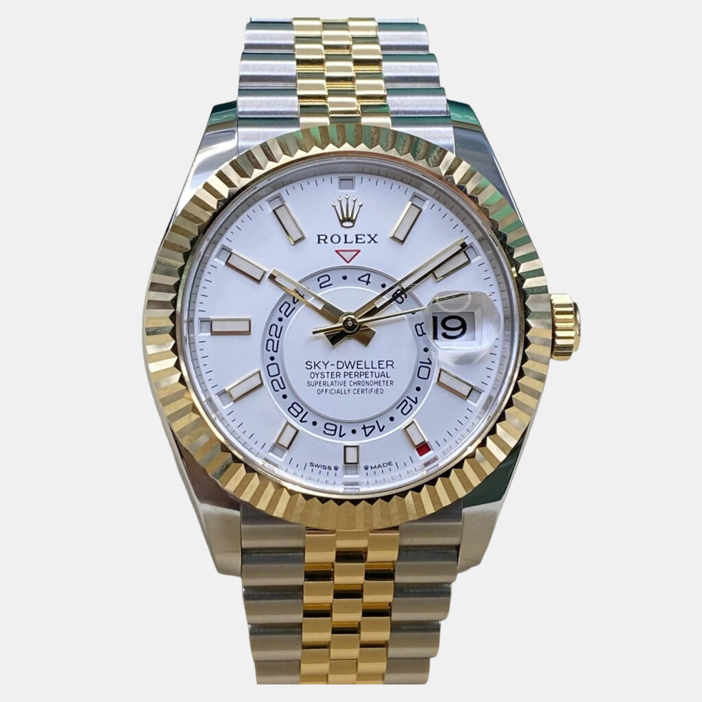 Rolex Sky-Dweller 336933 Automatic White Dial Stainless Steel Yellow Gold Men's Wristwatch 42mm Rolex Sky-Dweller 336933 Automatic White Dial Stainless Steel Yellow Gold Men's Wristwatch 42mm