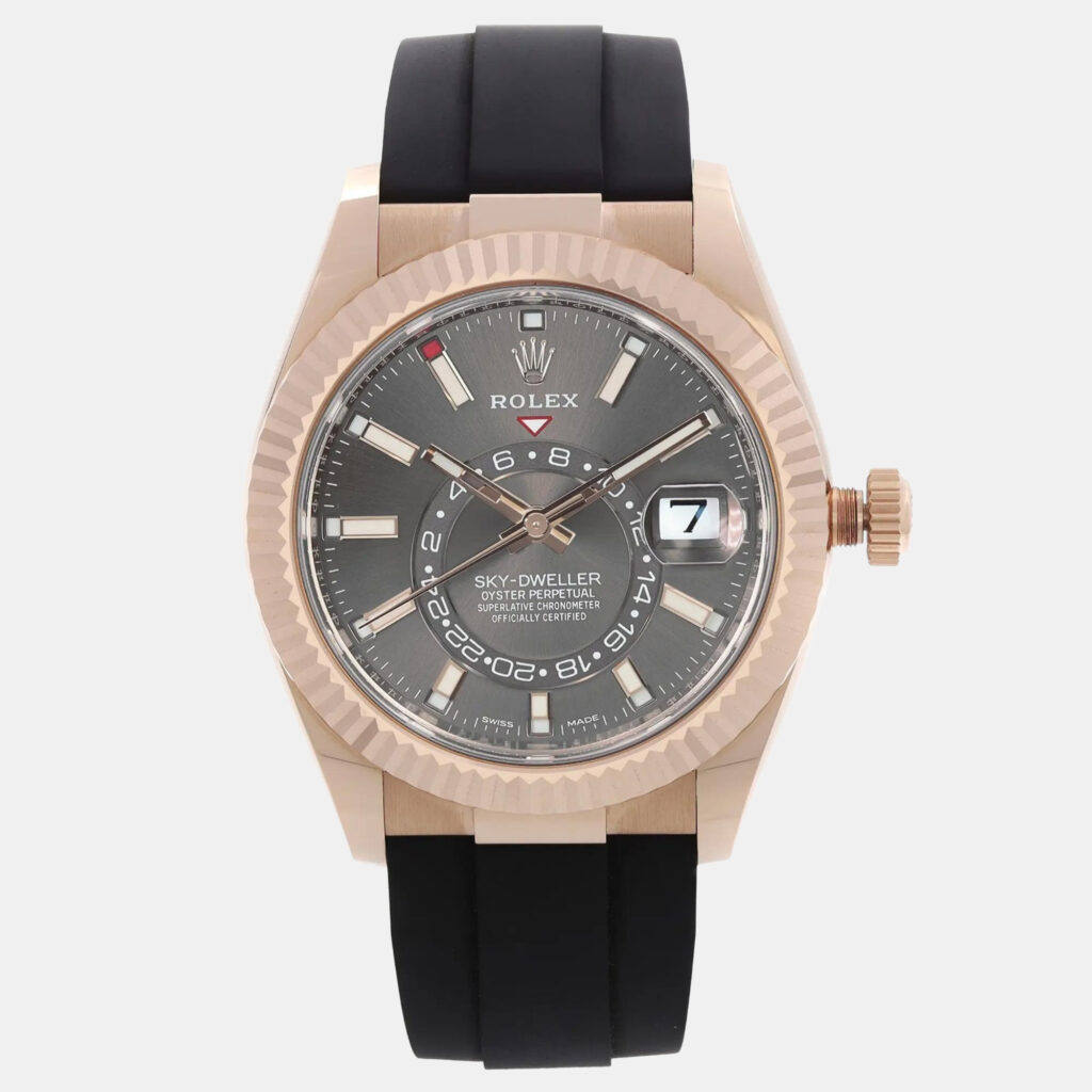 Rolex Sky-Dweller 326235 Automatic Dark Rhodium Dial Everose Gold Men's Wristwatch 42mm Rolex Sky-Dweller 326235 Automatic Dark Rhodium Dial Everose Gold Men's Wristwatch 42mm