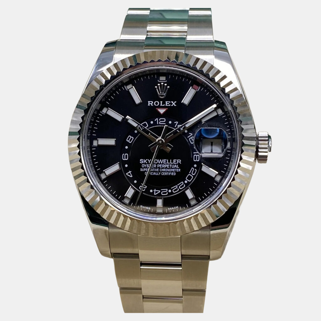 luxury-men-rolex-used-watches-p1249155-004-1.jpg Rolex Sky-Dweller 326934 Automatic Black Dial Stainless Steel Men's Wristwatch 42mm