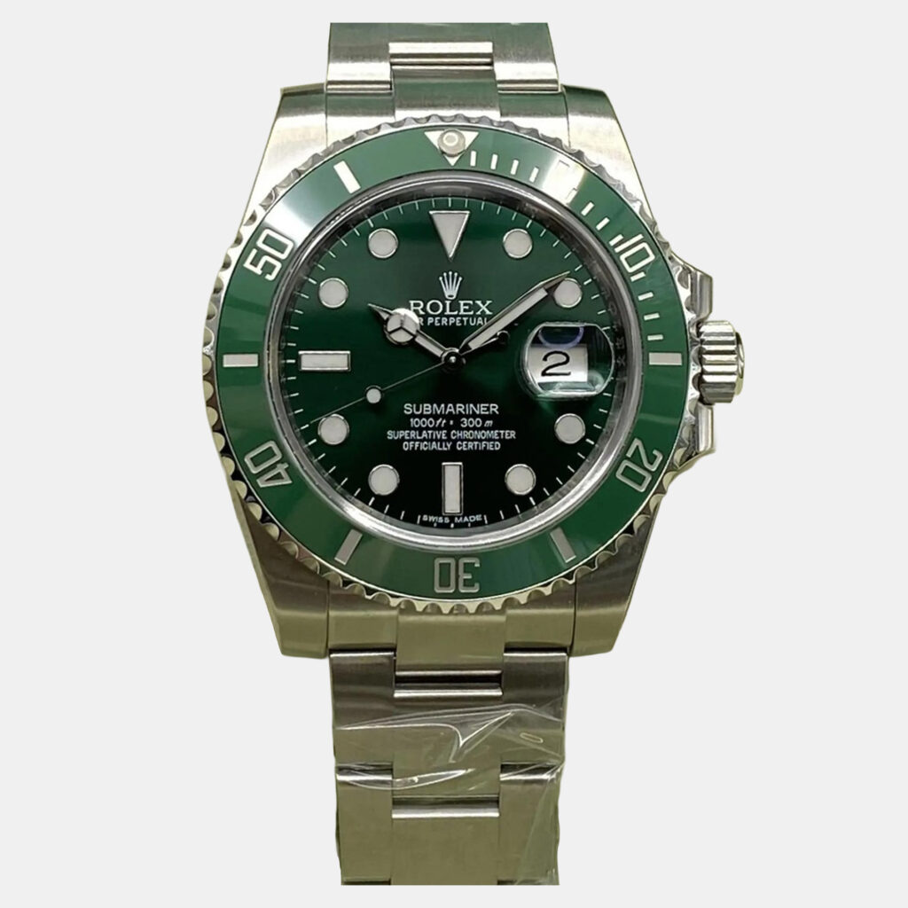Rolex Submariner 116610LV Automatic Green Dial Stainless Steel Men's Wristwatch 40mm