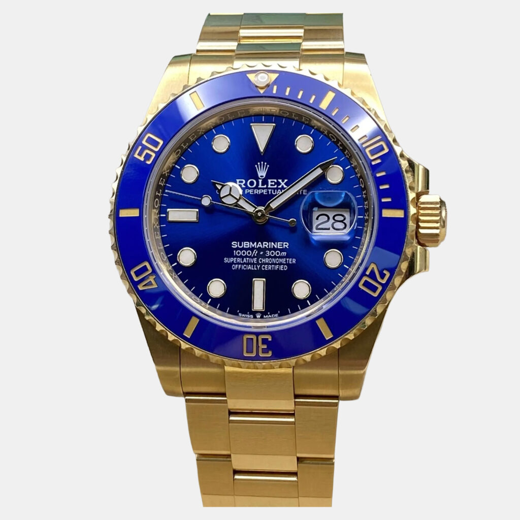 Rolex Submariner 126618LB Automatic Blue Dial Yellow Gold Men's Wristwatch 41mm
