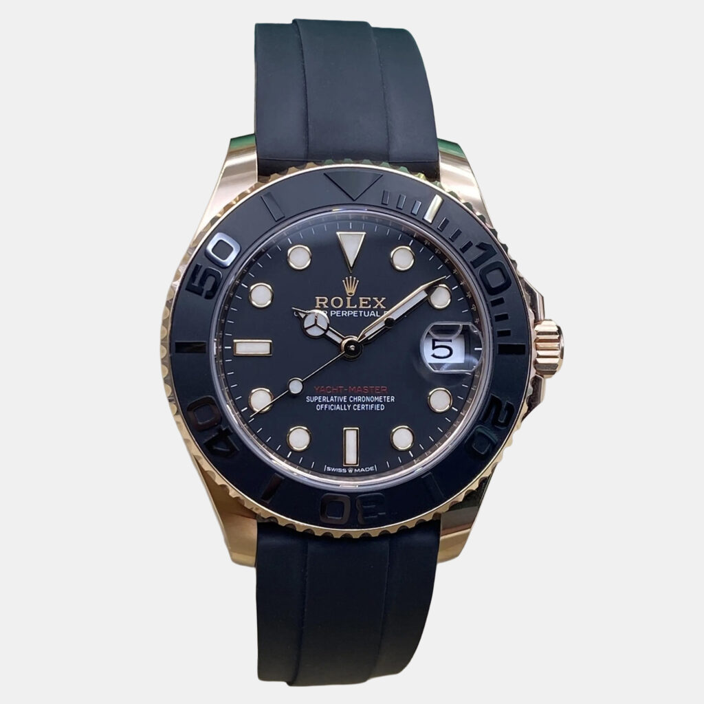 Rolex Yacht-Master 268655 Automatic Black Dial 18k Rose Gold Unisex Wristwatch 37mm Rolex Yacht-Master 268655 Automatic Black Dial 18k Rose Gold Unisex Wristwatch 37mm