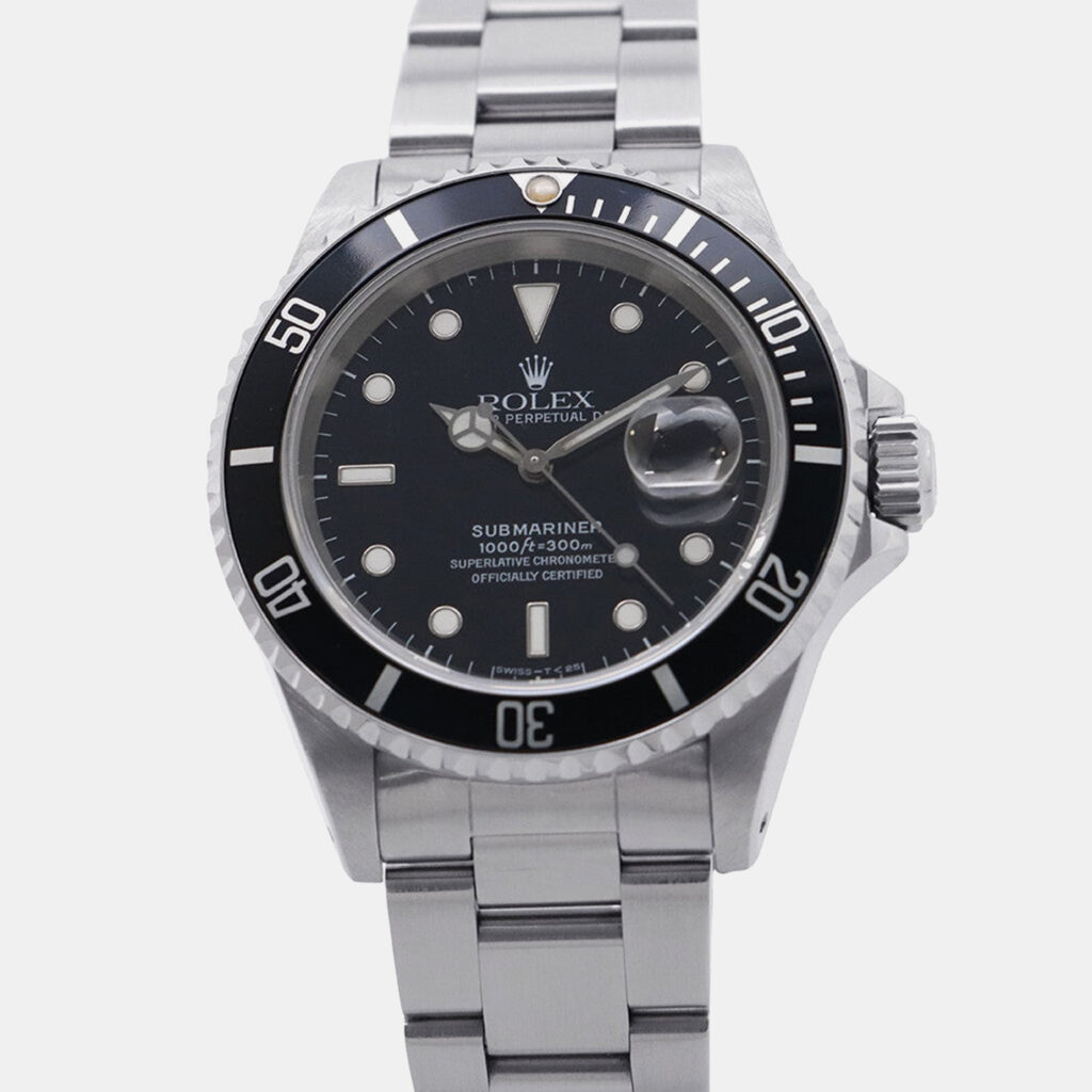 Rolex Submariner 16610 Automatic Black Stainless Steel Men's Wristwatch 40 mm Rolex Submariner 16610 Automatic Black Stainless Steel Men's Wristwatch 40 mm