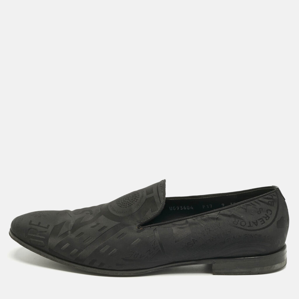 luxury-men-salvatore-ferragamo-used-shoes-p1213913-010-1.jpg Salvatore Ferragamo Black Jacquard and Satin Smoking Slippers Size 43
