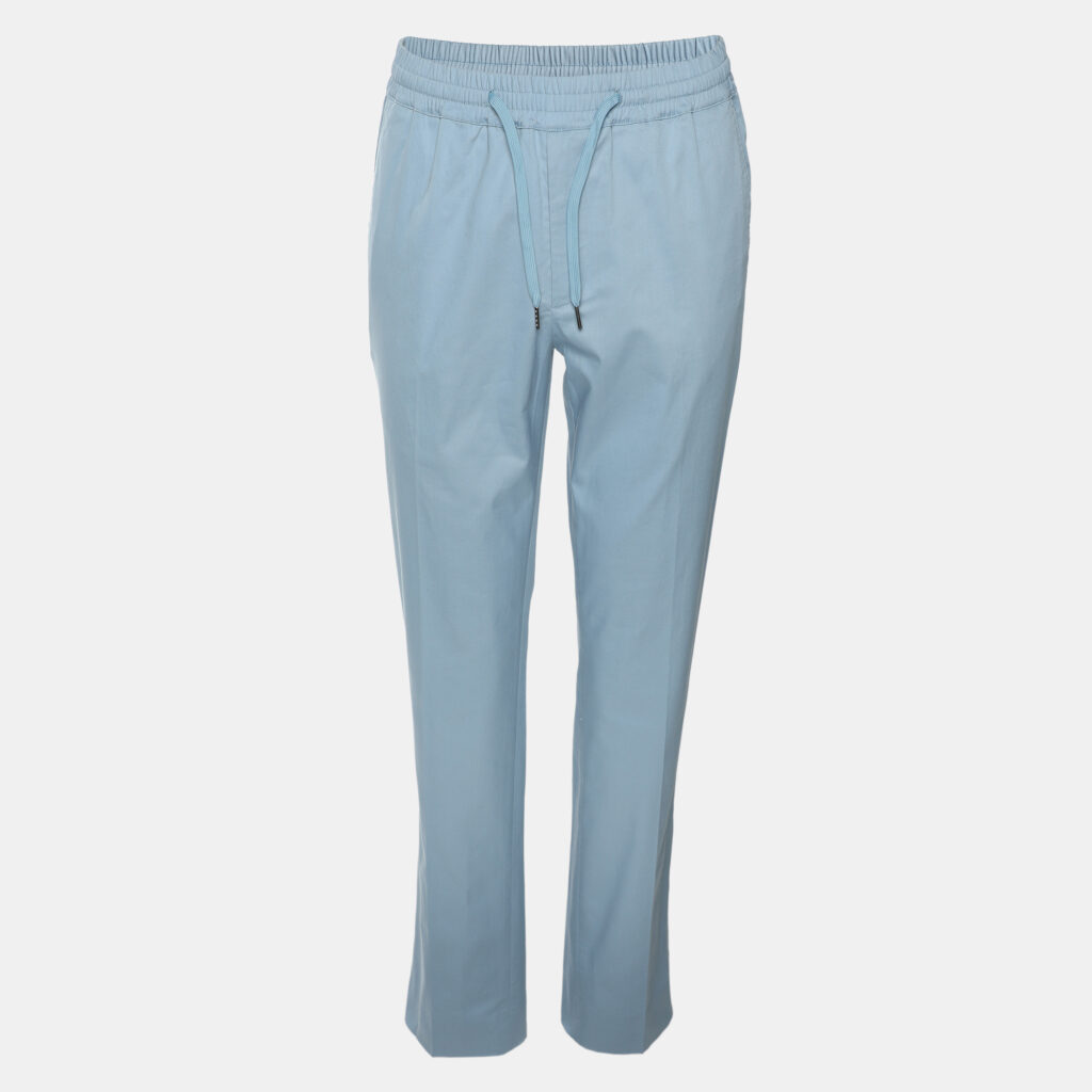 Sandro Blue Cotton Trouser S Sandro Blue Cotton Trouser S