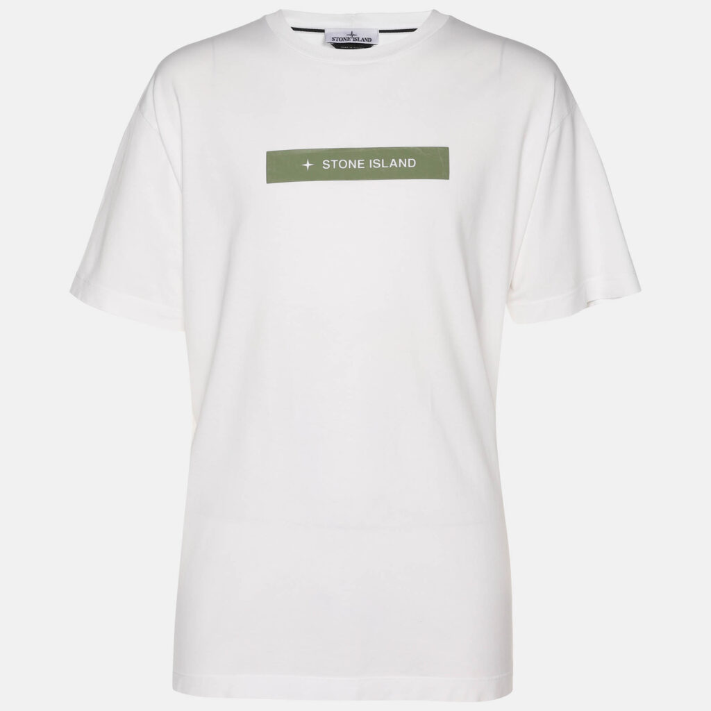 Stone Island White Jersey Logo T-Shirt XL Stone Island White Jersey Logo T-Shirt XL