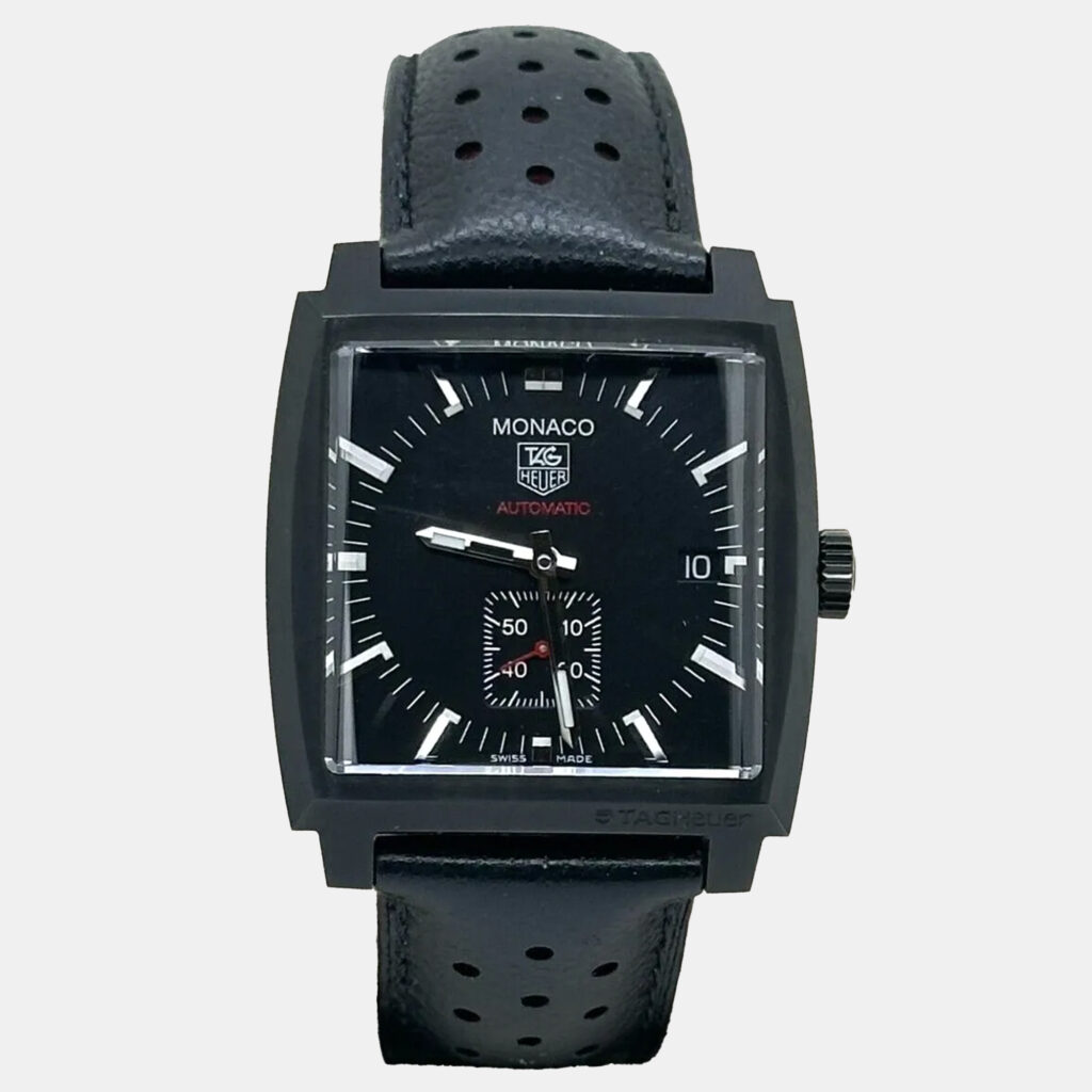 Tag Heuer Monaco Calibre 6 WW2119.FC6338 Automatic Titanium Men's Wristwatch 37 mm