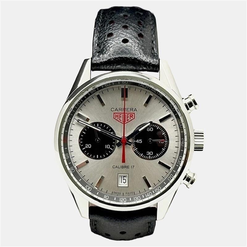 TAG Heuer Carrera Calibre 16 CV2014 Automatic Black Dial Stainless Steel Men's Wristwatch 41 mm TAG Heuer Carrera Calibre 16 CV2014 Automatic Black Dial Stainless Steel Men's Wristwatch 41 mm