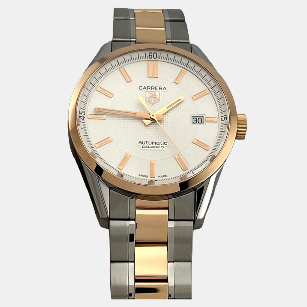 TAG Heuer Carrera Calibre 5 WV215E 39mm 18k Rose Gold Stainless Steel TAG Heuer Carrera Calibre 5 WV215E 39mm 18k Rose Gold Stainless Steel