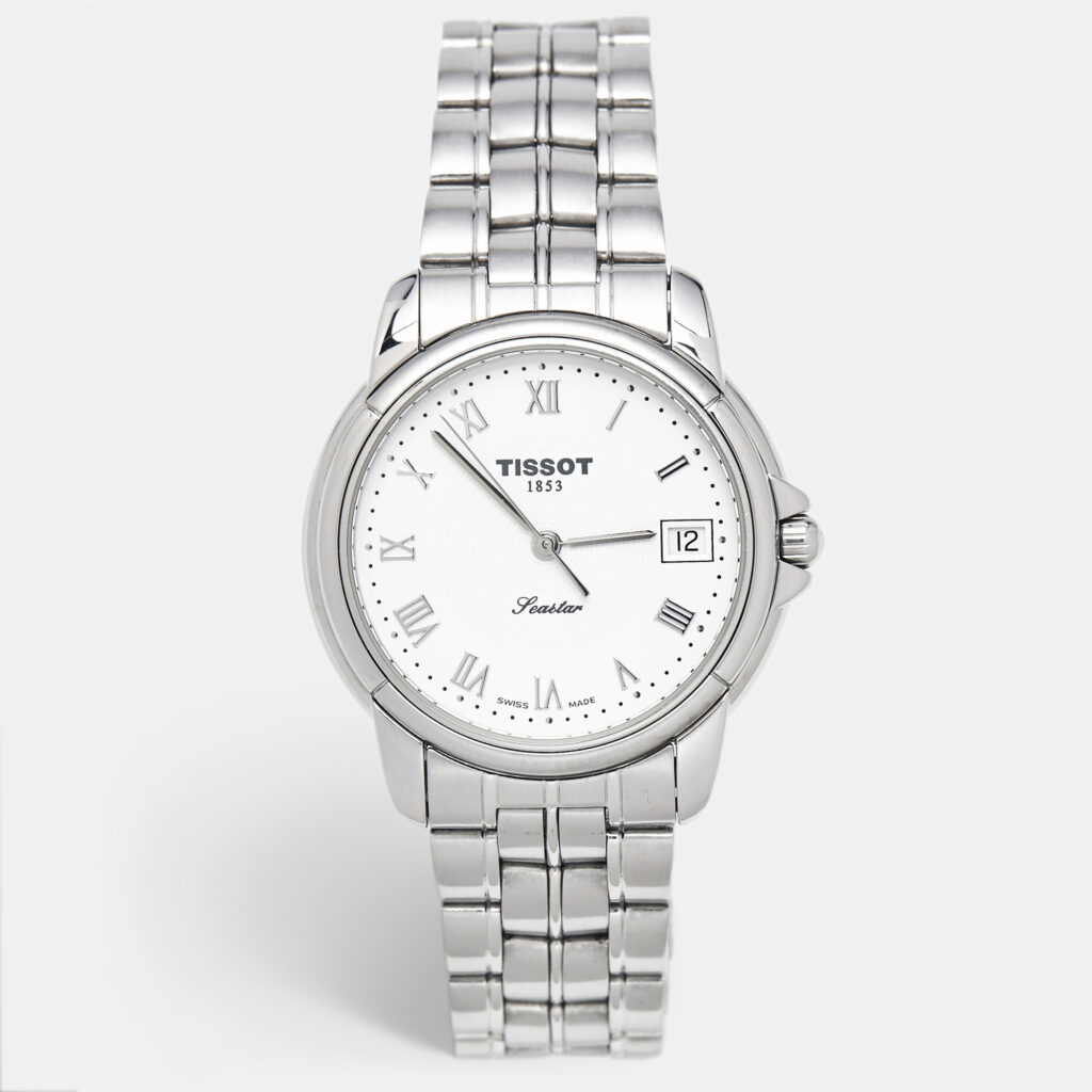 Tissot Seastar A665/765 White Dial Stainless Steel Men's Wristwatch 36 mm Tissot Seastar A665/765 White Dial Stainless Steel Men's Wristwatch 36 mm