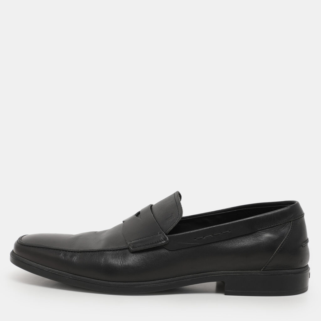 Tod's Black Leather Penny Loafers Size 45.5 Tod's Black Leather Penny Loafers Size 45.5