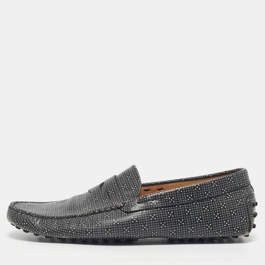 Tod's Two Tone Leather Slip On Driver Loafers Size 44.5 Tod's Two Tone Leather Slip On Driver Loafers Size 44.5