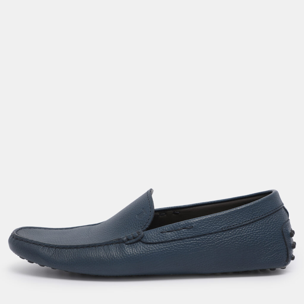 Tod's Blue Leather Loafers Size 43 Tod's Blue Leather Loafers Size 43