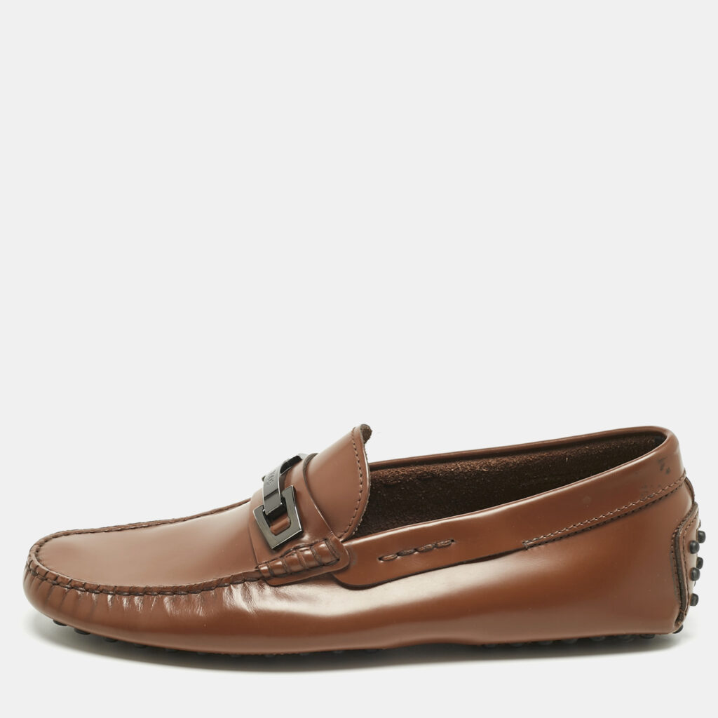 Tod's Brown Leather Gommino Loafers Size 39.5 Tod's Brown Leather Gommino Loafers Size 39.5
